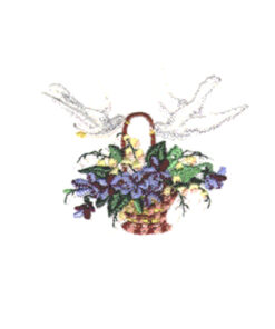 The Lily of the Valley Basket Doves