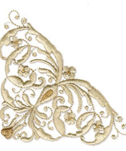 Golden Corner Filigree Lace