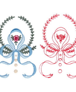 Alternative view of Rose Crest with Bow
