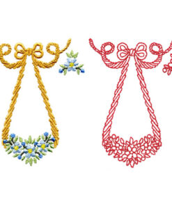 Alternative view of Oval Bow Frame and Flowers