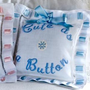 Cute as a Button Design & Pillow Project
