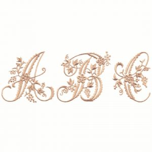 One-Color Antique 4" Alphabet
