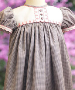 Machine-Embroidered Overlay Dress