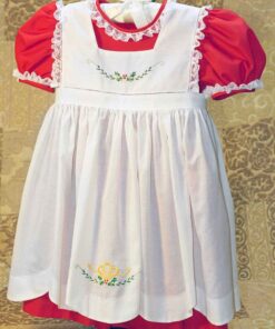 Holiday Dolly & Me Pinafore Dresses