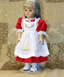 Holiday Dolly & Me Pinafore Dresses