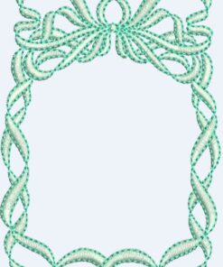 Twisted Ribbon & Bow Square Frame