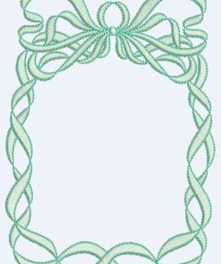 Twisted Ribbon & Bow Square Frame