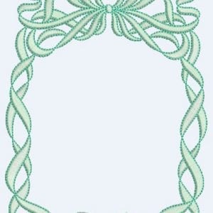 Twisted Ribbon & Bow Square Frame