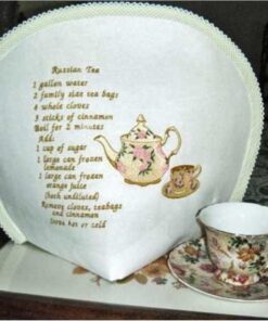 Teapot, Cup & Saucer and Russian Tea Recipe