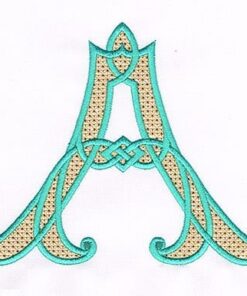 Celtic Alphabet - Wing-Needle Filled