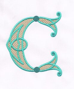 Celtic Alphabet - Wing-Needle Filled