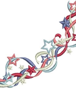 Made in the USA and Stars & Ribbons Flourish
