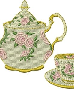 Teapot, Cup & Saucer and Russian Tea Recipe