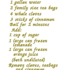 Teapot, Cup & Saucer and Russian Tea Recipe