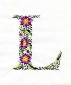 Woodland Floral Alphabet