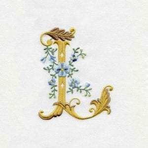 Fancy Floral Alphabet