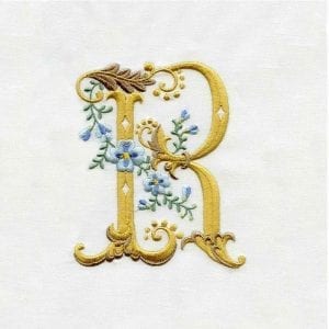 Fancy Floral Alphabet