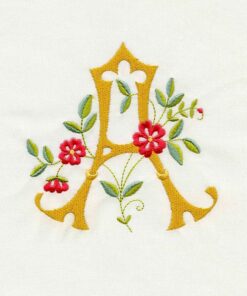 Floral Scroll Alphabet