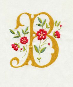 Floral Scroll Alphabet