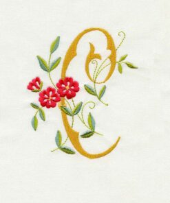 Floral Scroll Alphabet