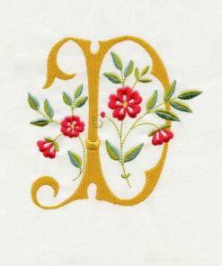 Floral Scroll Alphabet