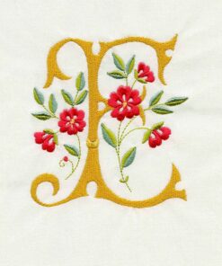 Floral Scroll Alphabet