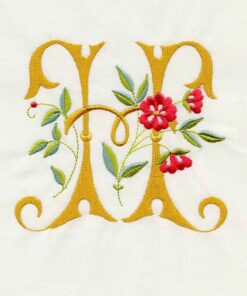 Floral Scroll Alphabet