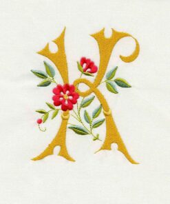 Floral Scroll Alphabet