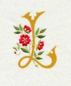 Floral Scroll Alphabet
