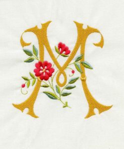 Floral Scroll Alphabet