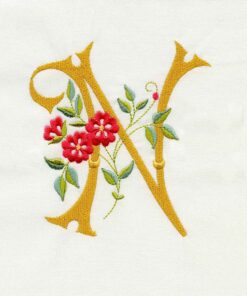 Floral Scroll Alphabet