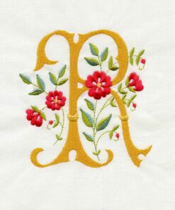 Floral Scroll Alphabet