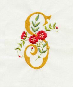 Floral Scroll Alphabet