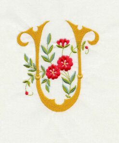 Floral Scroll Alphabet