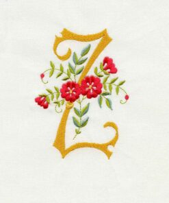 Floral Scroll Alphabet
