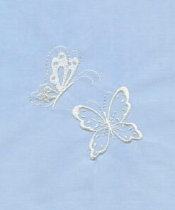 Whitework Flowers and Butterflies