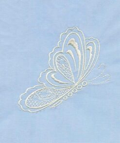 Whitework Flowers and Butterflies