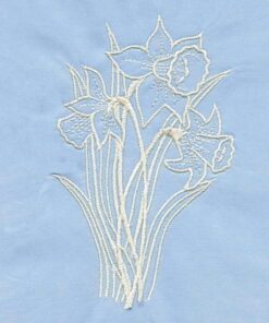 Whitework Flowers and Butterflies