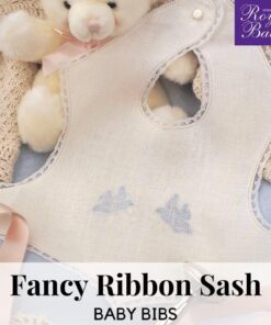 Fancy Ribbon Sash Baby Bibs - Digital Pattern