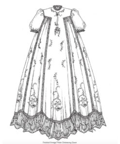 Vintage T-Yoke Christening Gown - Digital Pattern