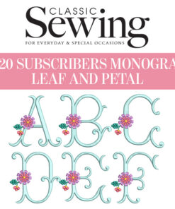 Leaf and Petal Monogram Set