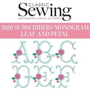 Leaf and Petal Monogram Set