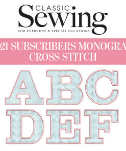 Cross Stitch Monogram Set