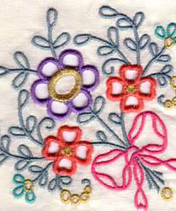Cutwork Rose and Bouquet