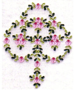 Flower Trio Wreath and Grapes