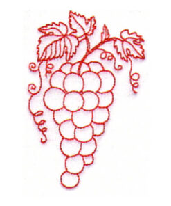 Flower Trio Wreath and Grapes