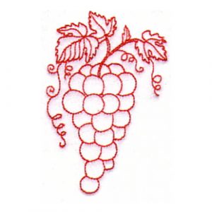 Flower Trio Wreath and Grapes