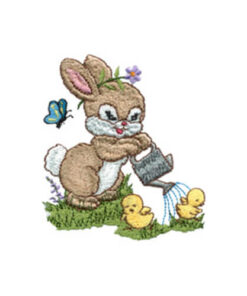 Dainty Bow and Easter Bunny