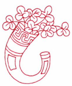 Horn with Clover and Cat
