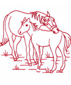 Rose with Butterfly and Horse & Colt